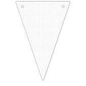 白い背景（繰り返しパターンが小さい） バンティングフラッグ (第3の旗)