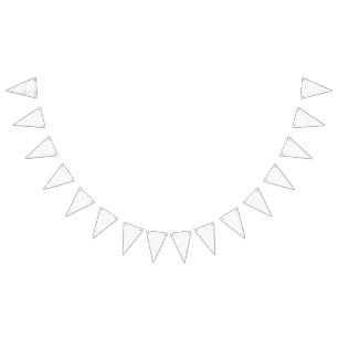 白い背景（繰り返しパターンが小さい） バンティングフラッグ