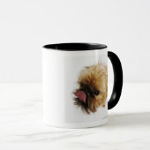 白い背景、高角の眺めの小さい犬 マグカップ (正面右)