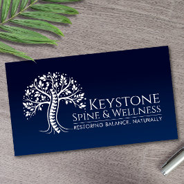 白い背骨の木 名刺