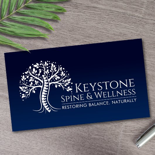 白い背骨の木 名刺