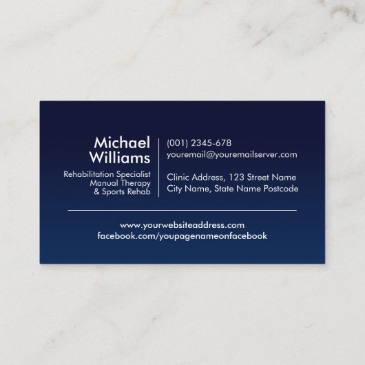 白い背骨の木 名刺 (裏面)