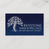 白い背骨の木 名刺 (正面)