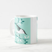 白い胸のヌサッチの贈り物 コーヒーマグカップ (正面左)