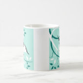 白い胸のヌサッチの贈り物 コーヒーマグカップ (中央)