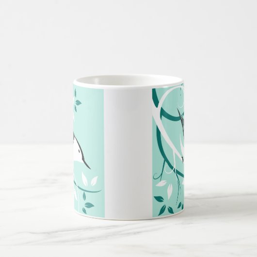 白い胸のヌサッチの贈り物 コーヒーマグカップ (中央)