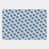 白い胸のヌサッチ飛んでいるオリジナル写真 ラッピングペーパーシート (正面)