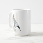 白い胸のヌタッチマグ コーヒーマグカップ (正面左)