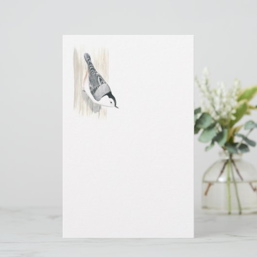 白い胸を持つヌサッチ文房具 便箋 (スタンド正面)