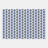 白い胸を持つヌサッチ絵画のオリジナルバードアート ラッピングペーパーシート (正面2)