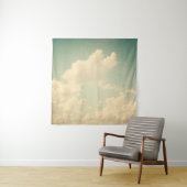 白い腫れぼったい青空、ヴィンテージ、 タペストリー (インサイチュ)