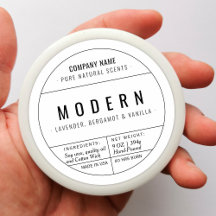 白い自家製キャンドル製品ラベルシール