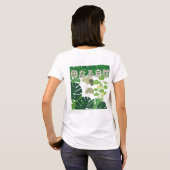 白い自然の母なるもの Tシャツ (裏面フル)