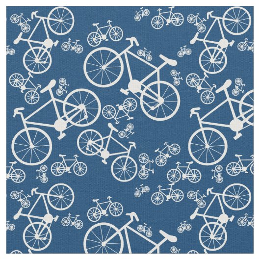 白い自転車 ファブリック (クローズアップ)