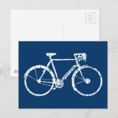 白い自転車 ポストカード (正面/裏面)