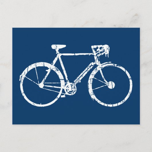 白い自転車 ポストカード (正面)