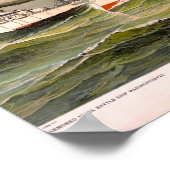 "白い艦隊"州海軍統一された、ヴィンテージ ポスター (角)