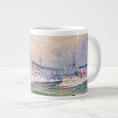 "白い艦隊"州統一された海軍， 1893 ジャンボコーヒーマグカップ (正面右)