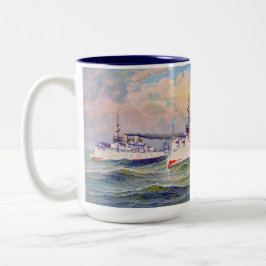 "白い艦隊"州統一された海軍， 1893 ツートーンマグカップ