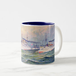 "白い艦隊"州統一された海軍， 1893 ツートーンマグカップ