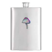 白い色のマッシュルートリップ（幻覚体験）のようなムサイケデリック