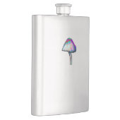 白い色のマッシュルートリップ(幻覚体験)のようなムサイケデリック フラスク (右)