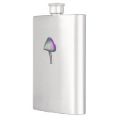 白い色のマッシュルートリップ(幻覚体験)のようなムサイケデリック フラスク (左)