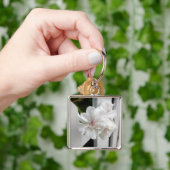 白い色合い キーホルダー (手)