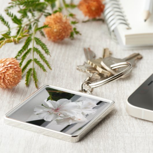 白い色合い キーホルダー (側面)