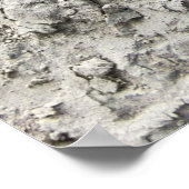 白い色彩の鮮やか壁 ポスター (角)