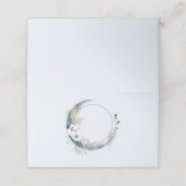 白い花が咲く三日月 プレイスカード (外部開封)