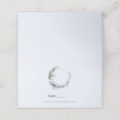 白い花が咲く三日月 プレイスカード (外部開封)