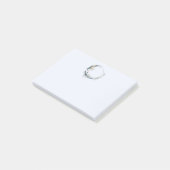 白い花が咲く三日月 ポストイット (アングル)