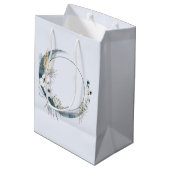 白い花が咲く三日月 ミディアムペーパーバッグ (裏面アングル)