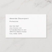 白い花が咲く三日月 名刺 (裏面)