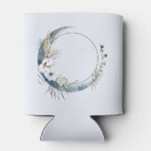 白い花が咲く三日月 缶クーラー (裏面)