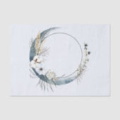 白い花が咲く三日月 薄葉紙 (正面)