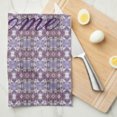 白い花が咲く美しいキッチンタオル キッチンタオル (四つ折り)