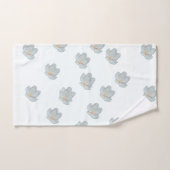 白い花が咲く バスタオルセット (ハンドタオル)