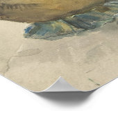 白い花が花瓶に入るby Zacharie Astroc ポスター (角)