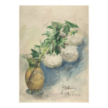 白い花が花瓶に入るby Zacharie Astroc