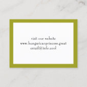 白い花とクリームの色 名刺 (裏面)