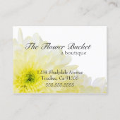 白い花とクリームの色 名刺 (正面)