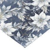 白い花とホリーベリー ショートテーブルランナー (コーナー)