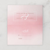 白い花と枠 プレイスカード (外部開封)