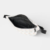 白い花と桃の花White Fanny Pack ファニーパック (見開き)