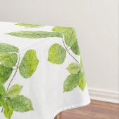 白い花と緑の葉 テーブルクロス (インサイチュ)
