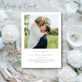 白い花と緑エレガントのカトリック結婚教会 招待状