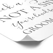 白い花と緑サイド記号ではなくシートを選択 ポスター (角)