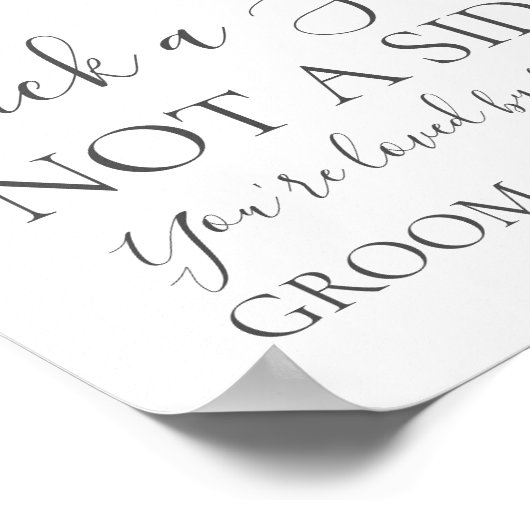 白い花と緑サイド記号ではなくシートを選択 ポスター (角)